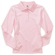 Faded Glory Fg Girl's Lsl Uniform Polo W/ Pico