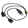 thumbnail image 2 of USB 2.0 A Male To Dual USB Female Y Splitter Power Cord Adapter Cable x5 PACK, 2 of 4