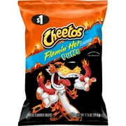 Cheetos Flamin' Hot Flavored Cheese Puffs Snacks, 1.25 oz Bag