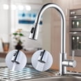 thumbnail image 1 of Kitchen Tap Extendible High Pressure Kitchen Tap 360° Swivelling Stainless Steel Mixer Tap Kitchen with Ceramic Cartridge Leak-Proof 2 Jet Types Chrome, 1 of 5