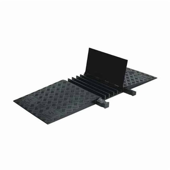 Checkers Cable Protector,Hinged,5 Channels,1.5ft. GD5X125-ADA-B/B