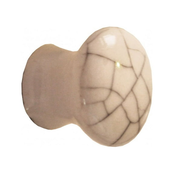 Renovators Supply Round Cabinet Knob 0.75 x 0.75 x 0.75 in. Porcelain Drawer Knob Round Drawer Handles Knob Crazed Knob Pulls Kitchen Cabinet Knob