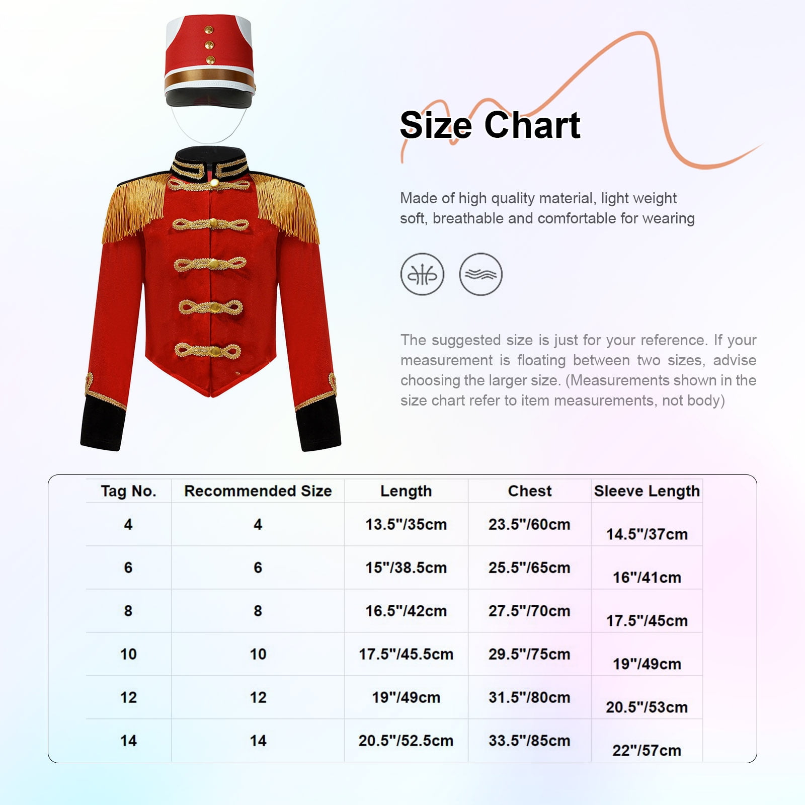JanJean Marching Band Costume for Kids Boys Drum Major Uniform Tassel  Jacket Coat with Cap Set Royal Blue 6 - Walmart.com