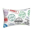 thumbnail image 2 of Daiia Stamp Set Collection Bedding Waterproof Pillow Protector Zippered Queen – Bed Bug Proof Pillow Encasement-14"x20", 2 of 9