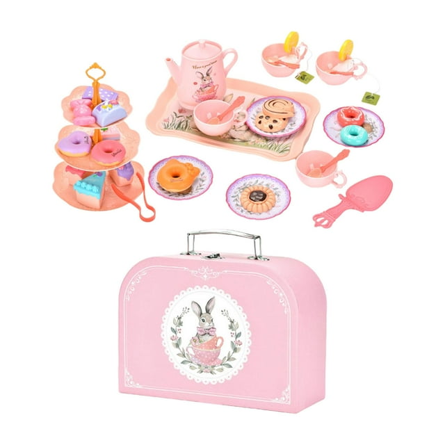 Lipstore Kids Pretend Tea Party Set Tea Time Play Early Educational for Children Kids