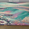 thumbnail image 5 of Ambesonne Lake Place Mats Set of 4, Snowy Mountain Dreamland Print, Standard Size, Seafoam Coral Plum, 5 of 5