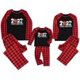 thumbnail image 2 of GRNSHTS Family Matching Christmas Pajamas Women Cotton Jammies Men Clothes Sleepwear Long Sleeve Pjs(Black 2021,Kids 2-3T), 2 of 9