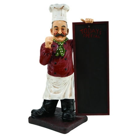 Woodland Imports Chef Statue Chalkboard Woodland Imports Chef Statue Chalkboard