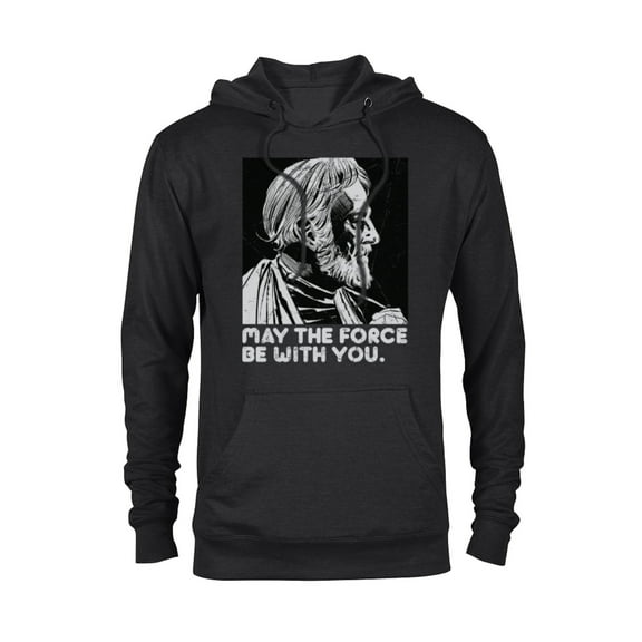 Star Wars Vintage Obi-Wan Kenobi May the Force Be With You - Pullover Hoodie for Adults - Customized-Black