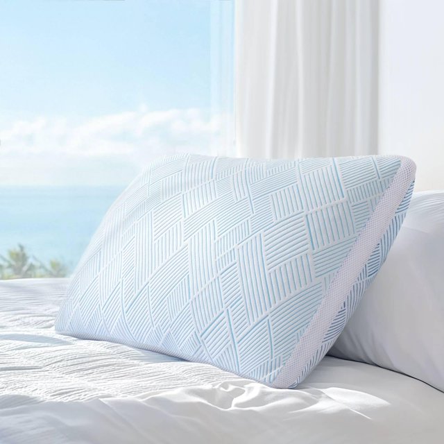 Almohada Lyralith de espuma viscoelástica refrescante ajustable, tamaño queen