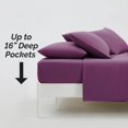 thumbnail image 5 of Neutral Solid Color Brushed Microfiber Deep Pocket Sheet Set, 5 of 8
