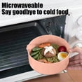 thumbnail image 6 of Portable Bento Box,Stackable Double-Layer Round Lunch Box,Microwave-Safe,Large Capacity Leakproof Food Storage Container for Work Travel, 6 of 7