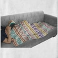 thumbnail image 6 of Orange and Pink Soft Flannel Fleece Throw Blanket, Hand Drawn Design with Timeless Triangle and Arrow Motifs, Cozy Plush for Indoor and Outdoor Use, 50" x 60", Multicolor, by Ambesonne, 6 of 6