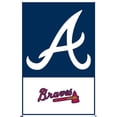 thumbnail image 4 of MLB Atlanta Braves - Logo 22 Wall Poster with Pushpins, 22.375" x 34", 4 of 5