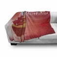 thumbnail image 3 of 20th Birthday Soft Flannel Fleece Throw Blanket, 20 Themed Birthday Party Cupcake with Beams Backdrop Print, Cozy Plush for Indoor and Outdoor Use, 70" x 90", Vermilion Pink and Red, by Ambesonne, 3 of 6