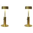 thumbnail image 3 of Baohd Dimmable Bedside Table Lamp Elegant Bar Decor Battery Powered Cylindrical Gold 2Set, 3 of 6