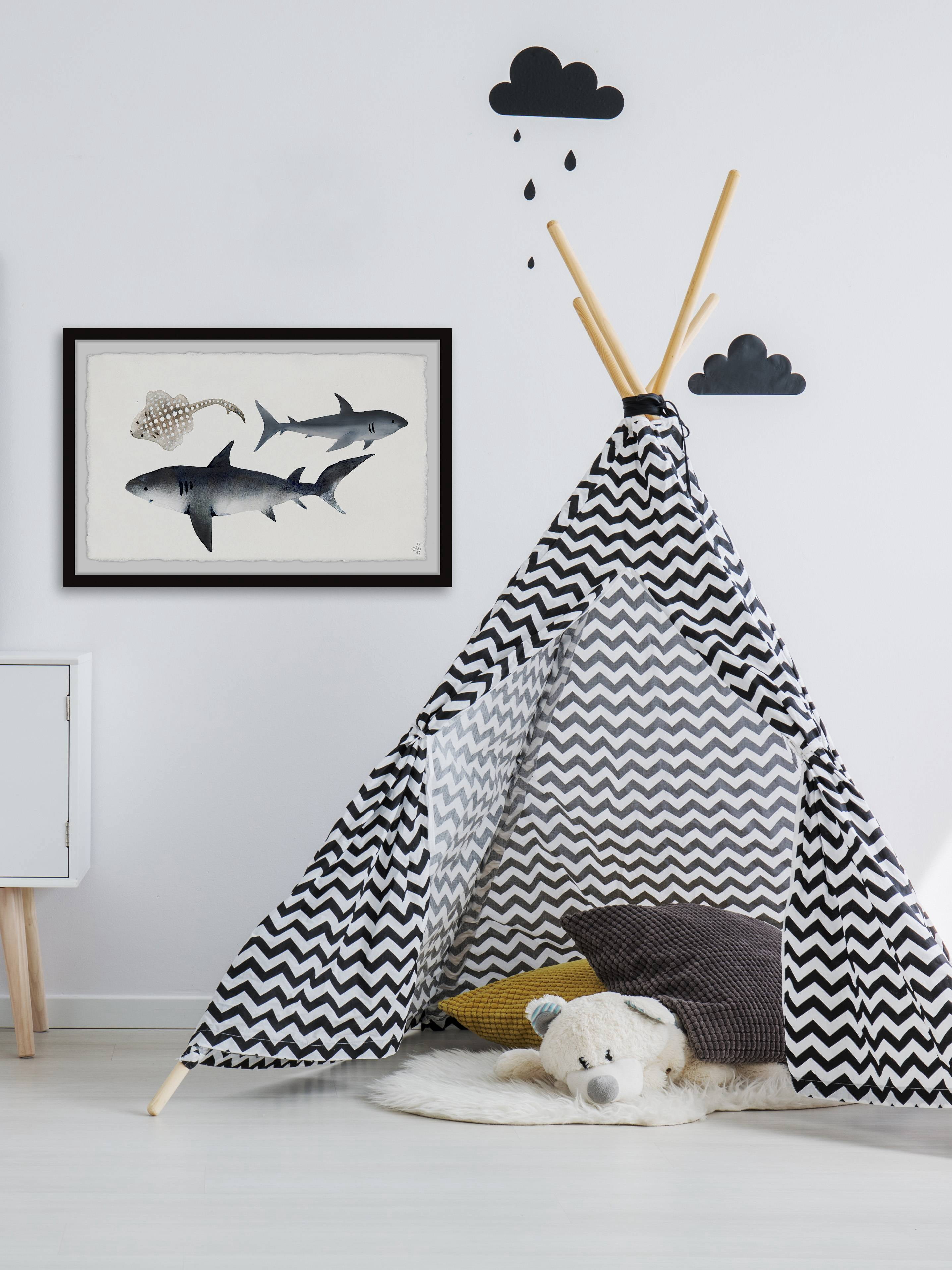Marmont Hill Kings Of The Sea Framed Wall Art, 24.00" x 1.50"