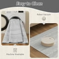 thumbnail image 5 of VUNATE 9'x12' Area Rugs for Living Room Washable Rugs Boho Moroccan Area Rug Soft Neutral Geometric Bohemian Carpet Distressed Indoor Rug for Bedroom Dining Room Office Nonslip Rug Light Gray, 5 of 7