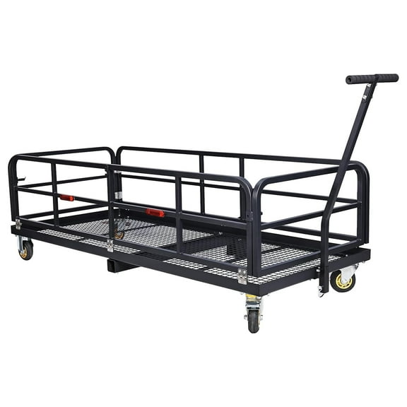 Roromall 750 lbs Folding Hitch Mount Cargo Carrier, Hitch-Mounted Cargo Basket, Rear Luggage Carrier for 2" Receiver, Heavy-Duty Luggage Storage for SUV, RV, Truck, and Trailer