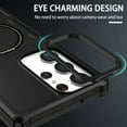 thumbnail image 5 of ELEHOLD Hybrid Rugged Case for Samsung Galaxy S24 Ultra Heavy Duty Full Protection Compatible with Mag Safe Anti-Scratch Shockproof Slim Magnetic Case for Samsung Galaxy S24 Ultra,Black, 5 of 10
