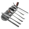 thumbnail image 4 of JGJJUGN Travel Utensils Set, Portable Camping Cutlery Kit, Stainless Steel Fork Knife Spoon, Chopsticks, Straws, Reusable Flatware, Lightweight Picnic Utensils, Carry Case, 4 of 5