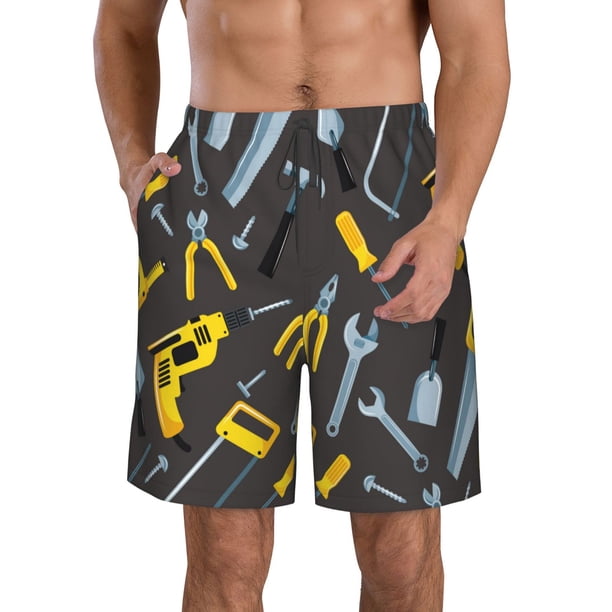 Fotbe Repair tools (2) Trajes de Baño Estampados para Hombre, Shorts de Verano de Secado Rápido, Ropa de Playa, Bañadores-Small