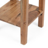 Noble House 12.00” x 12.00” x 29.00” Natural Acacia Wood Plant Stand with Open Shelf