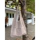 thumbnail image 1 of Firefly hope Bolso de hombro tejido para mujer, bolso de mano y neceser, elegante bolso de playa de verano, 36,5 x 2,1 x 32,8 cm (caqui)., 1 of 4