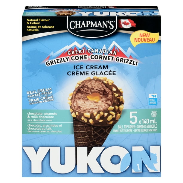 Chapman's Yukon Grizzly Chocolate, Peanut Butter & Peanuts Ice Cream