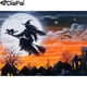 thumbnail image 1 of DIAPAI-pintura de diamante 5D DIY, pintura de diamante 100% completa cuadrada/redonda, "bruja gato Luna", bordado de diamantes, punto de cruz, decoración 3D, A21688, 1 of 3