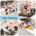 thumbnail image 2 of Yayeee 6 Pack Kitchen Dish Cloths for Washing Dishes Soft Absorbent Microfiber Towels, Flowers Pattern Style, 2 of 9