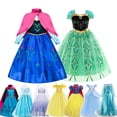 thumbnail image 2 of Vestido de niña Anna Elsa, disfraz de Halloween para niños, vestidos de princesa para carnaval, cumpleaños, ropa elegante para fiesta de 3 a 10 años, 2 of 4