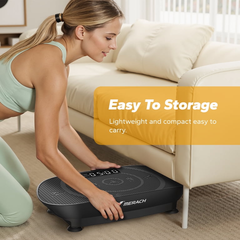 MERACH Vibration Plate, Compact Full-Body Therapy Machine photo 3