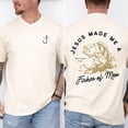 thumbnail image 2 of Fisher of Men T-Shirt, Christian Fishing Graphic, Jesus Faith Shirt, Hunting Shirt ,Short Sleeve Tee, 2 of 6