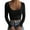 Black, variant on Women's Ribbed Knit Crop Tops Long Sleeve Scoop Neck Slim Fit Basic T Shirt Casual Workout Y2K Cropped Tee Shirts