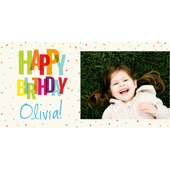 Gartner Studios Assorted Colors Birthday Party Banner, 48" x 24"