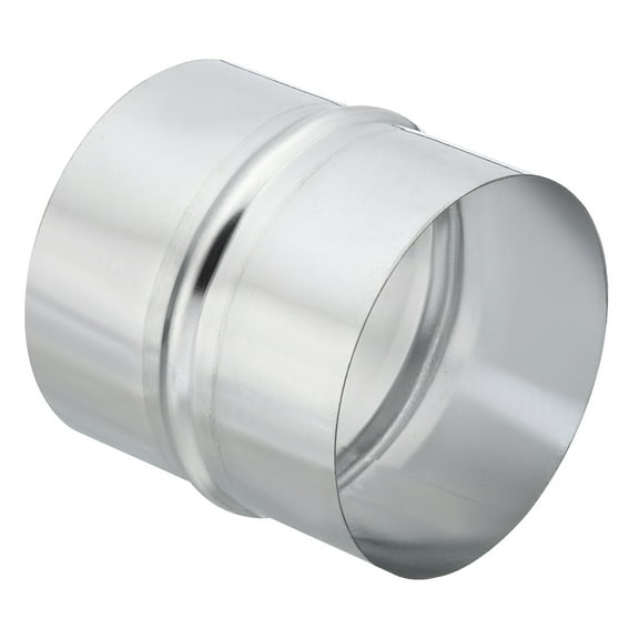 Uxcell 4" Galvanized Steel Duct Connector Duct Coupling Vent Coupler, 3.2" Long