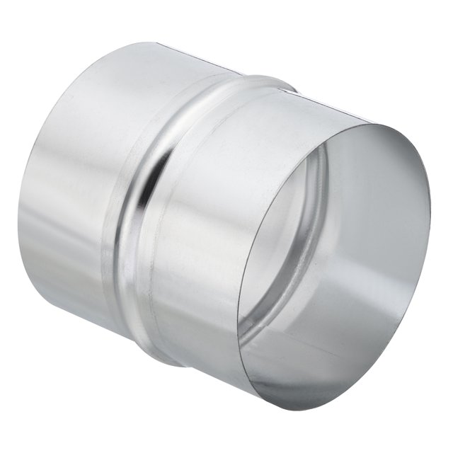 Unique Bargains 4" Galvanized Steel Duct Connector Duct Coupling Vent Coupler, 4" Long