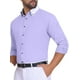 thumbnail image 4 of Camisas de vestir formales de manga larga con cuello de colores contrastantes para hombres INSPIRE CHIC XL púrpura, 4 of 5