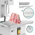 thumbnail image 2 of Electric Meat Grinder Food Grinder Machine, 1500W Commercial Frozen Bone Saw with 8 Saws Blades, 19x14" Stainless Steel Workbench, 0.04-4" Cutting Thickness for Butchering at Home, 2 of 12