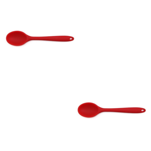 Matsuzay Cuchara de silicona Cocina Cocina Beber profesional Hogar Vajilla Resistente al calor Cuchara de sopa flexible Suministros Rojo Rojo 2piezas Matsuzay CBP393959