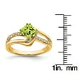 thumbnail image 5 of Primal Gold 14 Karat Yellow Gold Peridot and Diamond Ring, 5 of 5