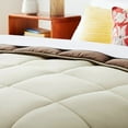 thumbnail image 3 of King All Seasons Beige/Brown Reversible Polyester Down Alternative Comforter, 3 of 4