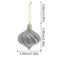 thumbnail image 6 of Deeceymbur 12 Pcs Flocked Christmas Balls with Red Bows Vintage Tree Hanging Decor Ornaments 2.36Inch, 6 of 9