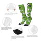 thumbnail image 3 of Fotbe Cows With Calfs Green Calcetas Divertidas Estampadas para Hombre y Mujer, Calcetas de Algodón hasta la Rodilla para Caminar, Correr, Enfermería y Embarazo, 3 of 6