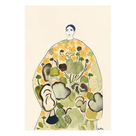 La Poire - Spring Coat Print Wall Art, Modern Wall Decor For Living Room Bedroom, 8x12 UNFRAMED