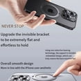 thumbnail image 4 of Decase for iPhone 16 Pro Max Case, Compatible with Mag-safe with 360° Rotatable Ring Stand, Magnetic Ring Holder, Military Grade Shockproof Translucent Back Slim Phone Case,Clear, 4 of 11
