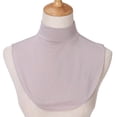 thumbnail image 2 of Doomiva Womens Mock Neck Detachable Collar Half Tops Winter Turtleneck Removable Half Shirt Undershirt Tops Neck Warmer Accessories Light Purple One Size, 2 of 2