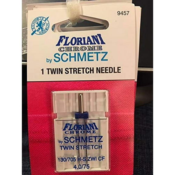 SCHEMTZ - Floriani - Chrome Twin Stretch Needle - 4.0/75
