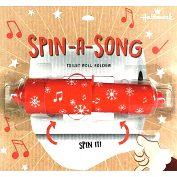 Hallmark SpinaSong Christmas Holiday Novelty Musical Toilet Roll